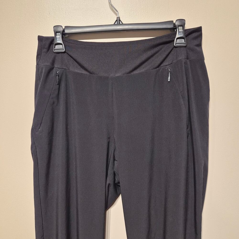 Athleta Lined Soho Jogger Black 8 Tall with Zip Pockets - Picture 2 of 6